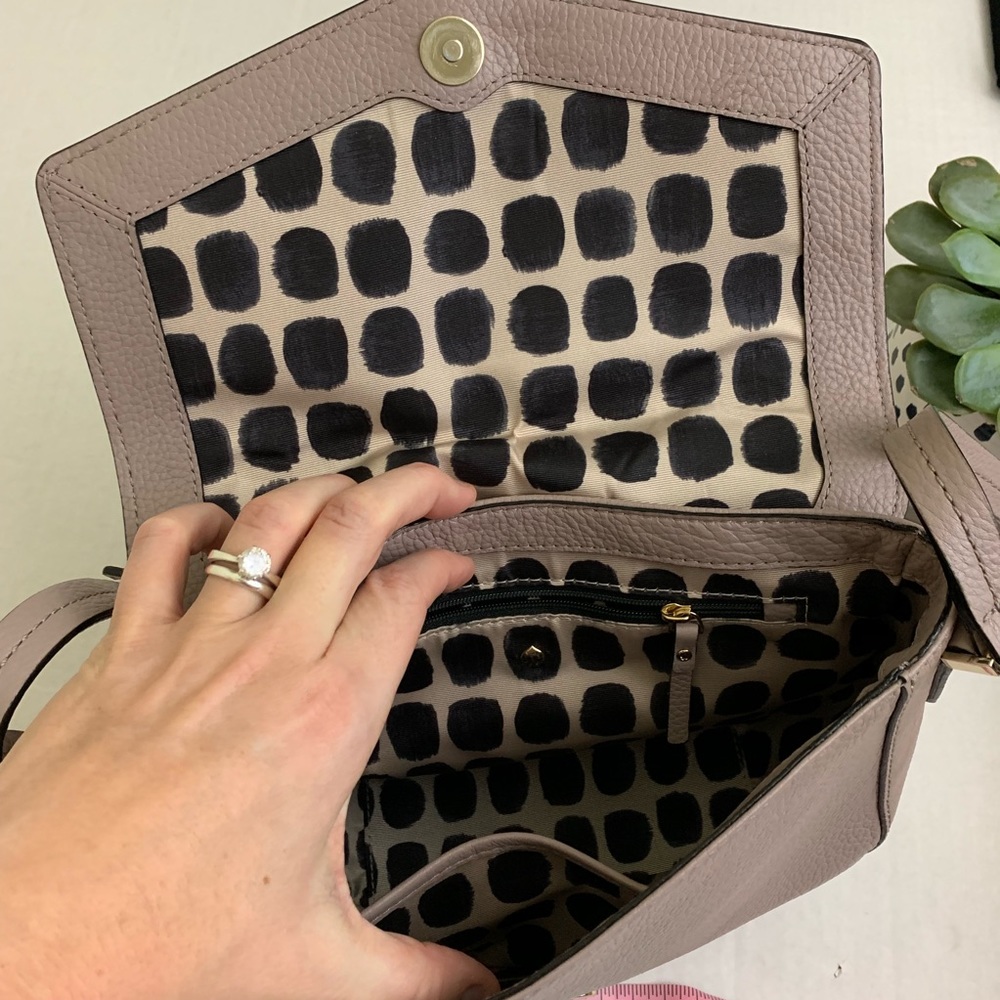 Kate Spade Suede Leather Crossbody Bag - Picture 7 of 8